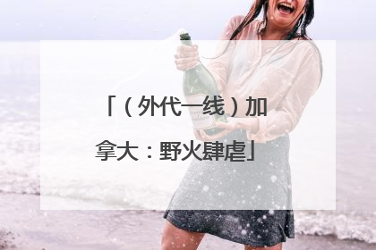 （外代一线）加拿大：野火肆虐