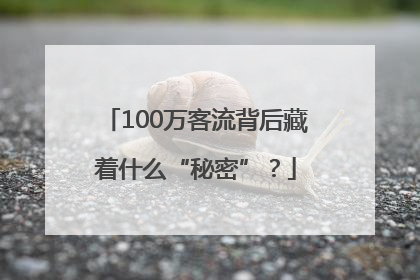 100万客流背后藏着什么“秘密”？