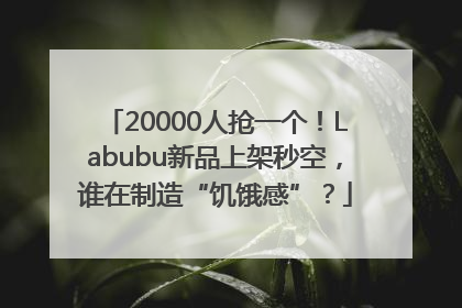 20000人抢一个！Labubu新品上架秒空，谁在制造“饥饿感”？