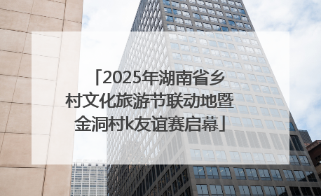 2025年湖南省乡村文化旅游节联动地暨金洞村k友谊赛启幕