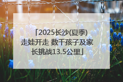 2025长沙(夏季)走娃开走 数千孩子及家长挑战13.5公里