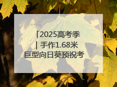 2025高考季｜手作1.68米巨型向日葵预祝考生“一举夺魁”