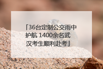 36台定制公交雨中护航 1400余名武汉考生顺利赴考