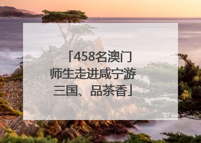 458名澳门师生走进咸宁游三国、品茶香