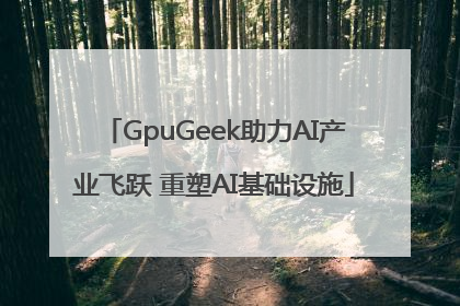 GpuGeek助力AI产业飞跃 重塑AI基础设施