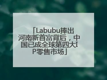 Labubu捧出河南新首富背后，中国已成全球第四大IP零售市场